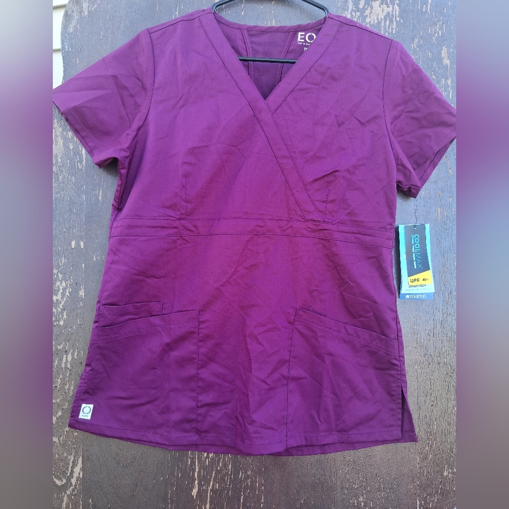 Women's Purple Scrub Top